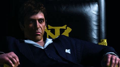 Download Scarface Tony On Leather Chair wallpaper for your desktop, mobile phone and table. Multiple sizes available for all screen sizes and devices. 100% Free and No Sign-Up Required.